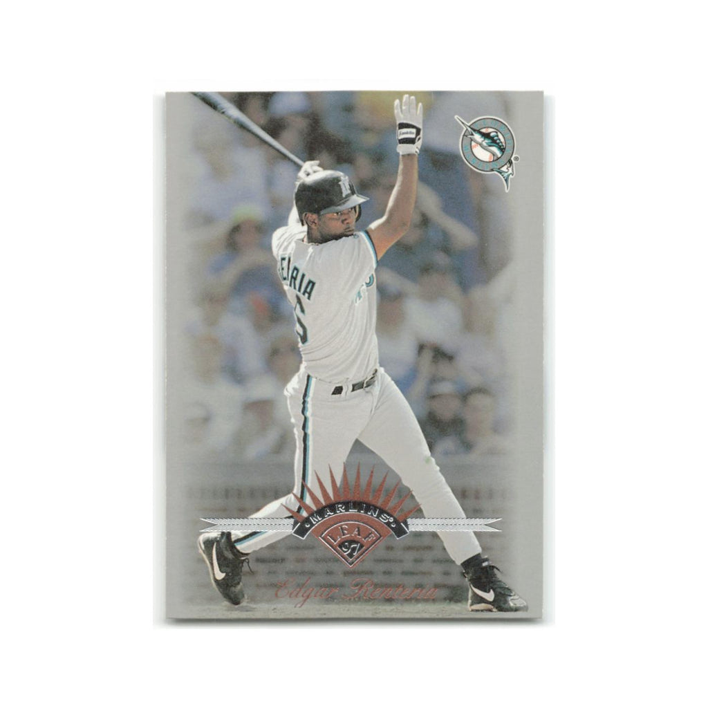 Edgar Renteria 1997 Leaf #8 Florida Marlins Baseball Card NM
