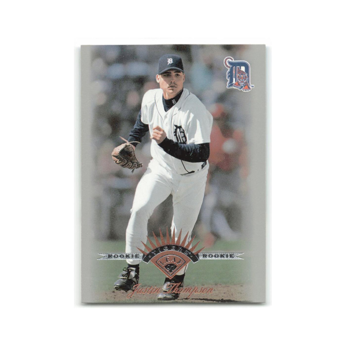 Justin Thompson Rookie 1997 Leaf #177 Detroit Tigers Baseball Card NM