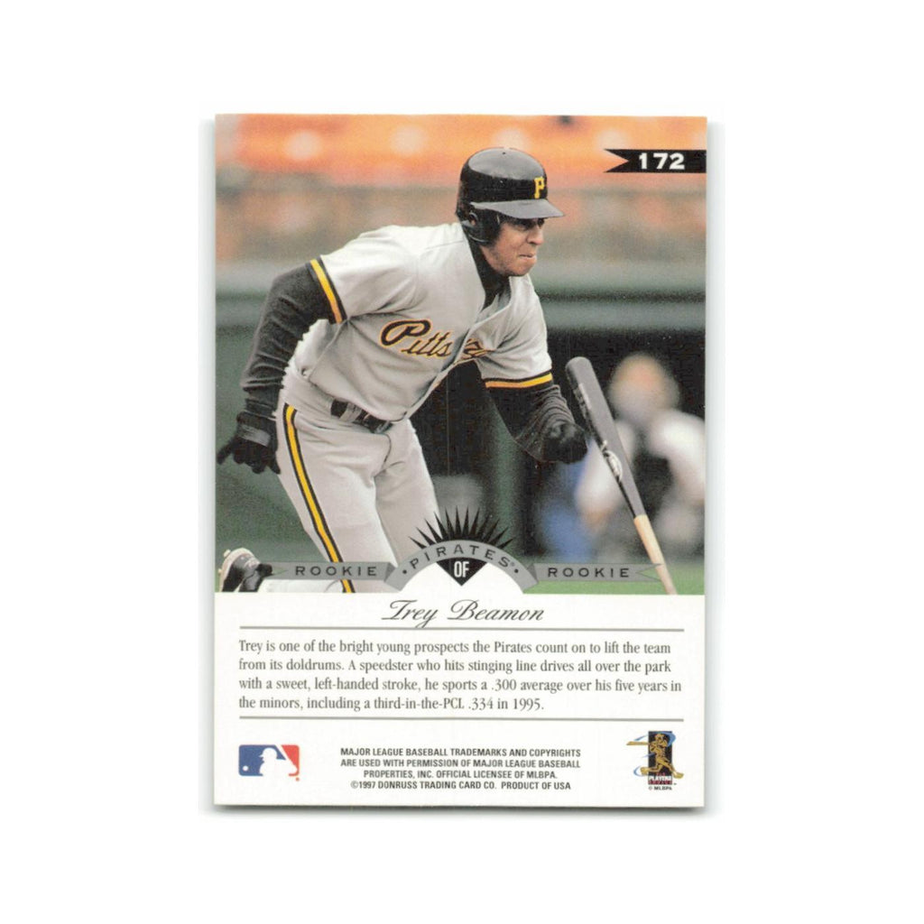 Trey Beamon Rookie 1997 Leaf #172 Pittsburgh Pirates Baseball Card NM