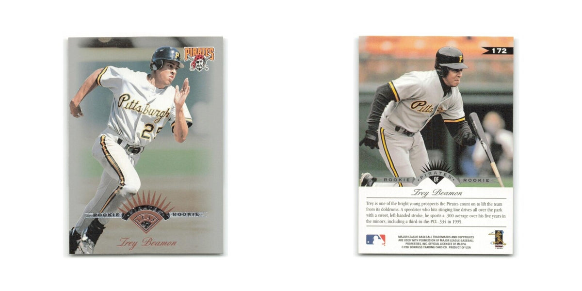 Trey Beamon Rookie 1997 Leaf #172 Pittsburgh Pirates Baseball Card NM