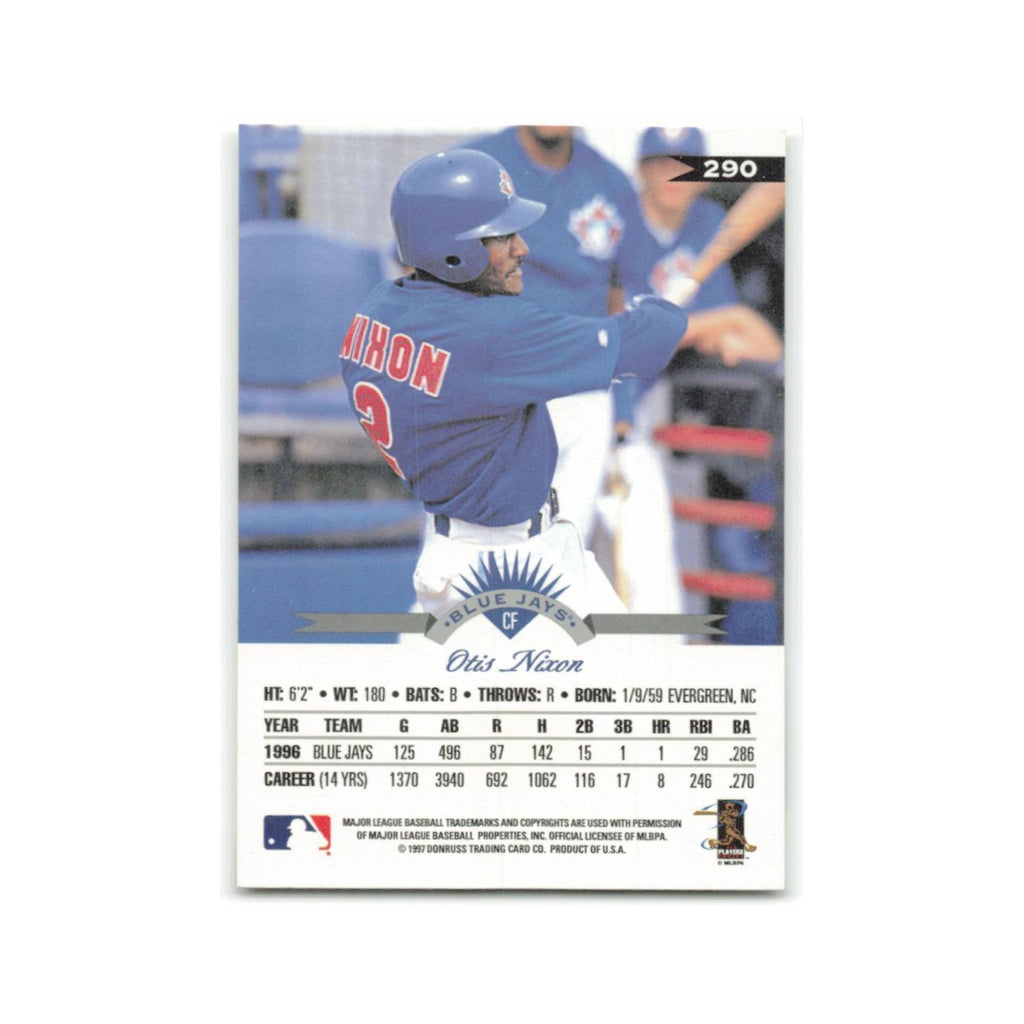 Otis Nixon 1997 Leaf #290 Toronto Blue Jays Baseball Card NM