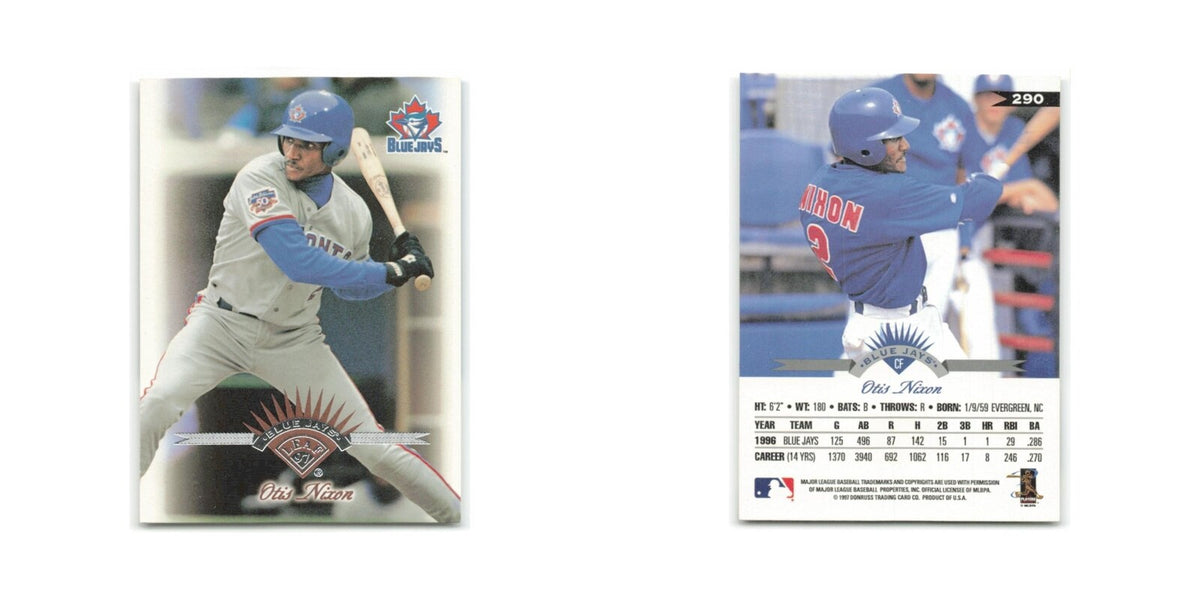Otis Nixon 1997 Leaf #290 Toronto Blue Jays Baseball Card NM
