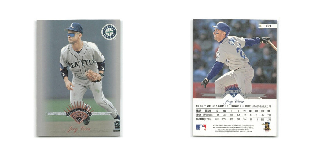 Joey Cora 1997 Leaf #81 Seattle Mariners Baseball Card NM