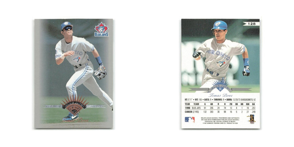 Tomas Perez 1997 Leaf #128 Toronto Blue Jays Baseball Card NM