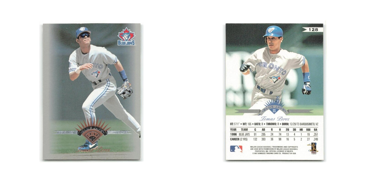 Tomas Perez 1997 Leaf #128 Toronto Blue Jays Baseball Card NM