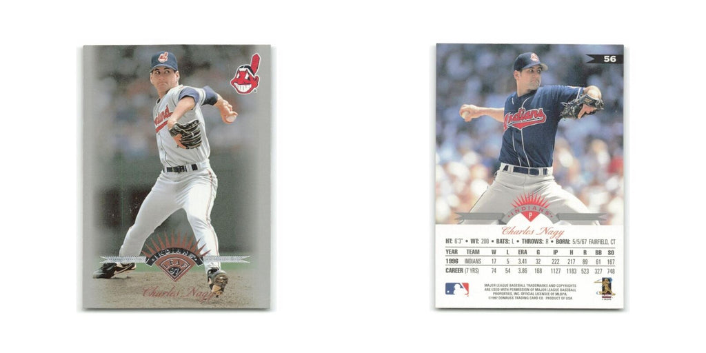 Charles Nagy 1997 Leaf #56 Cleveland Indians Baseball Card NM