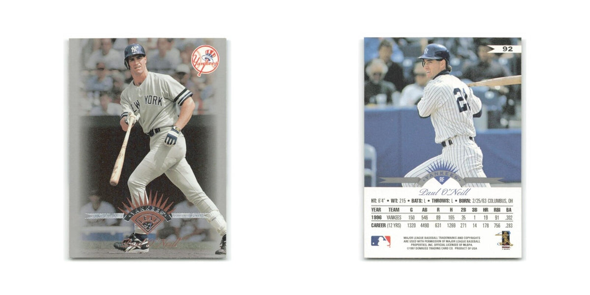 Paul O'Neill 1997 Leaf #92 New York Yankees Baseball Card NM