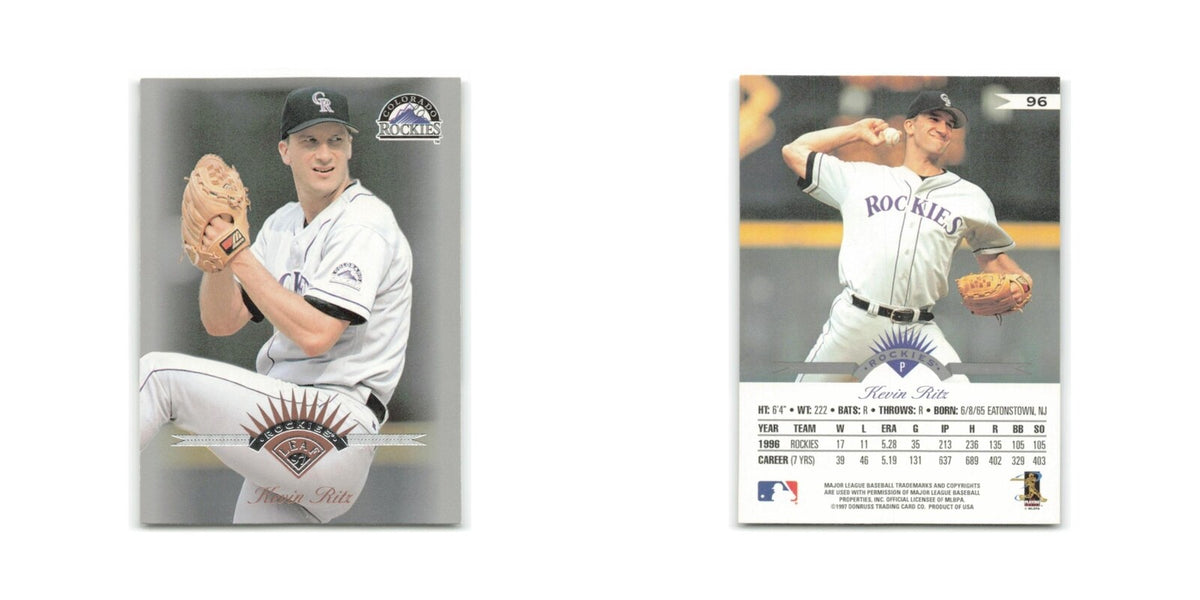 Kevin Ritz 1997 Leaf #96 Colorado Rockies Baseball Card NM