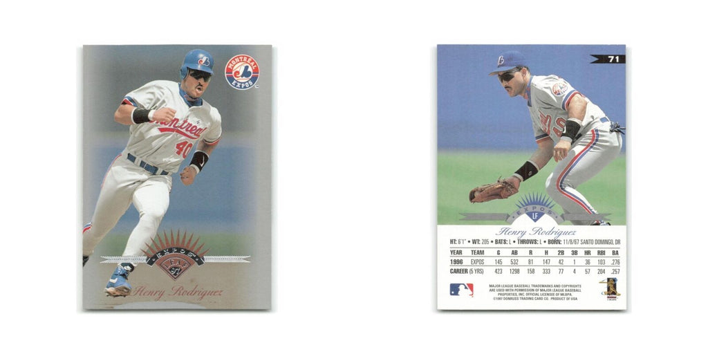 Henry Rodriguez 1997 Leaf #71 Montreal Expos Baseball Card NM