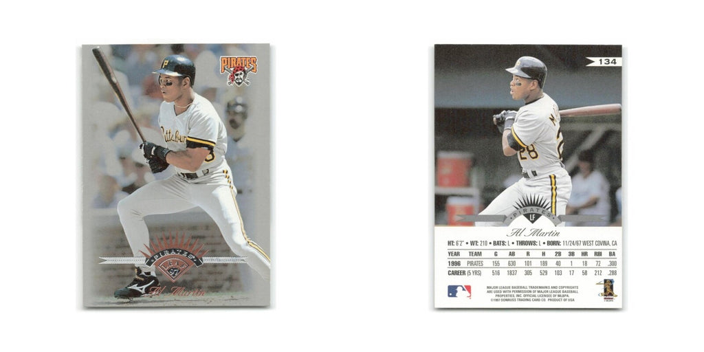 Al Martin 1997 Leaf #134 Pittsburgh Pirates Baseball Card NM