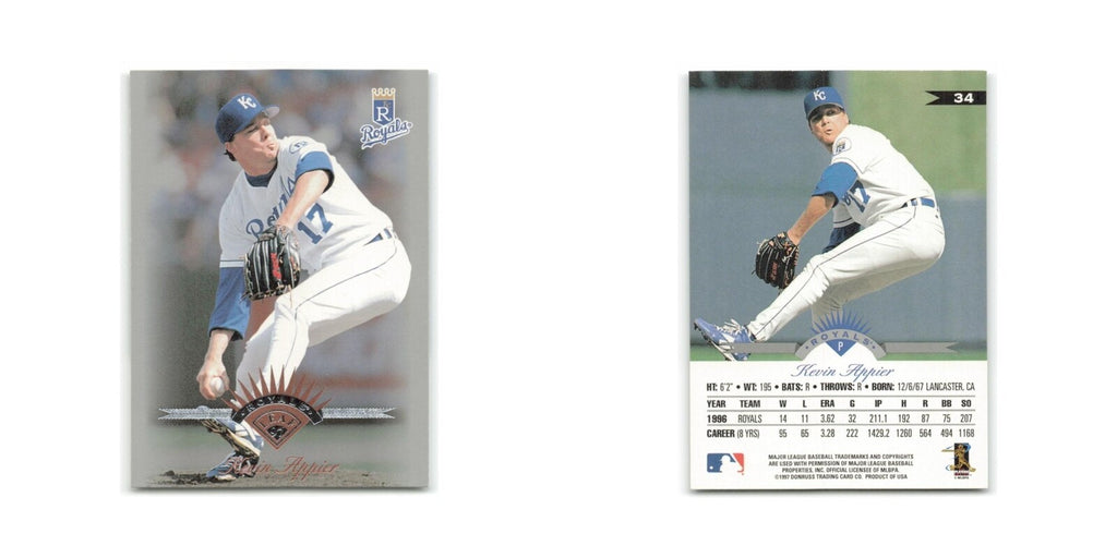 Kevin Appier 1997 Leaf #34 Kansas City Royals Baseball Card NM