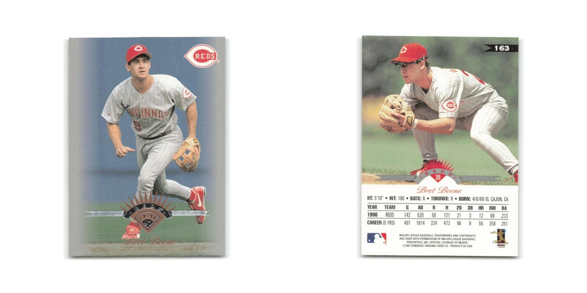 Bret Boone 1997 Leaf #163 Cincinnati Reds Baseball Card NM