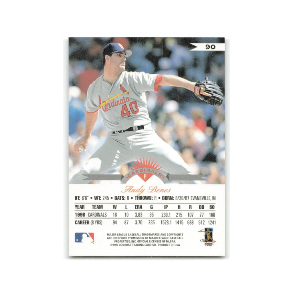 Andy Benes 1997 Leaf #90 St. Louis Cardinals Baseball Card NM
