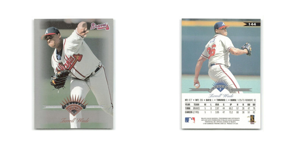 Terrell Wade 1997 Leaf #144 Atlanta Braves Baseball Card NM