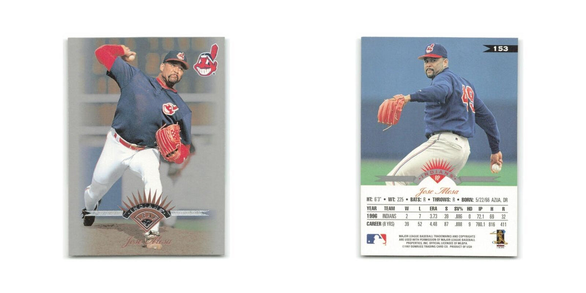 Jose Mesa 1997 Leaf #153 Cleveland Indians Baseball Card NM
