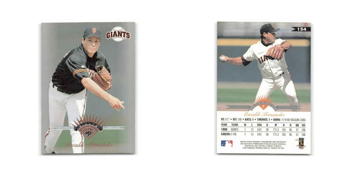 Osvaldo Fernandez 1997 Leaf #154 San Francisco Giants Baseball Card NM
