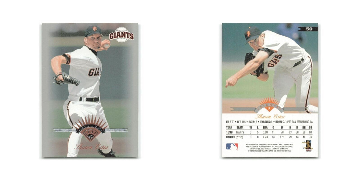 Shawn Estes 1997 Leaf #50 San Francisco Giants Baseball Card NM