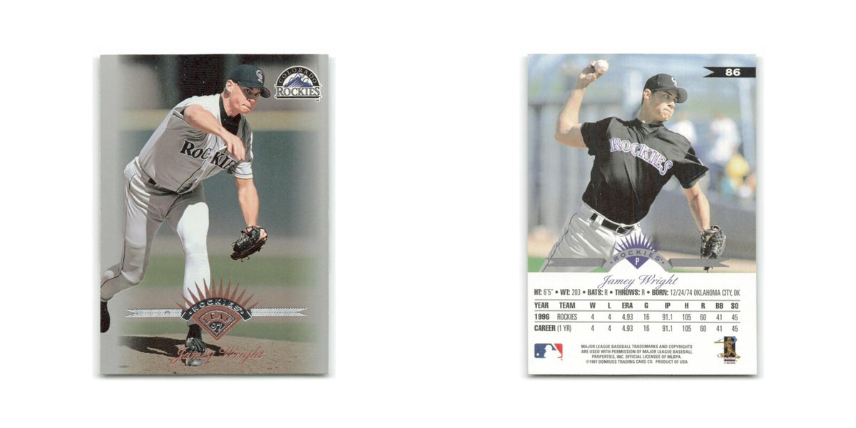 Jamey Wright 1997 Leaf #86 Colorado Rockies Baseball Card NM