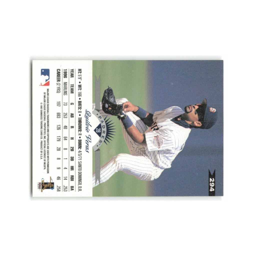 Quilvio Veras 1997 Leaf #294 San Diego Padres Baseball Card NM