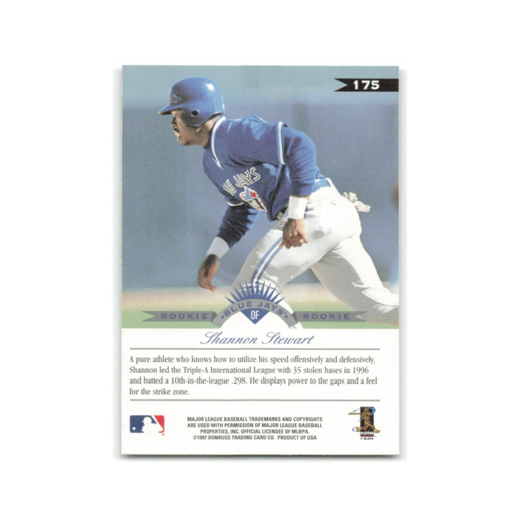 Shannon Stewart Rookie 1997 Leaf #175 Toronto Blue Jays Baseball Card NM