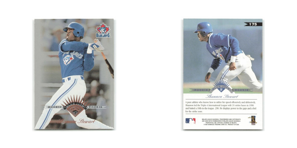 Shannon Stewart Rookie 1997 Leaf #175 Toronto Blue Jays Baseball Card NM