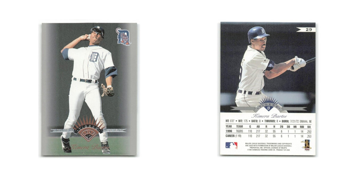 Kimera Bartee 1997 Leaf #29 Detroit Tigers Baseball Card NM