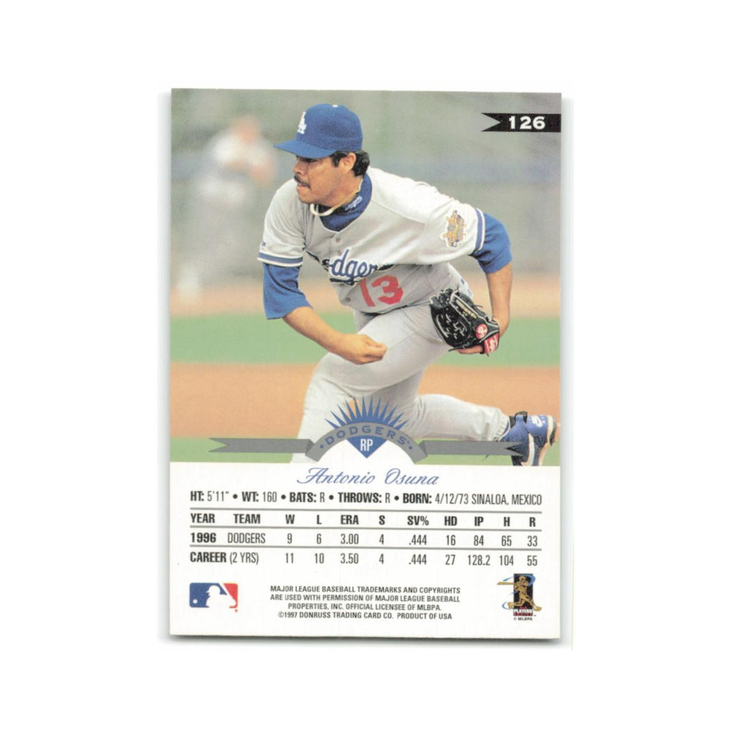 Antonio Osuna 1997 Leaf #126 Los Angeles Dodgers Baseball Card NM