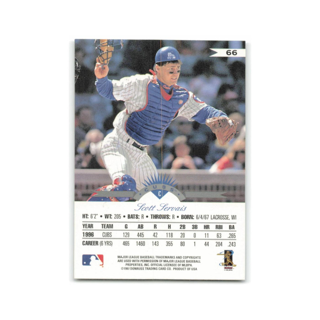 Scott Servais 1997 Leaf #66 Chicago Cubs Baseball Card NM