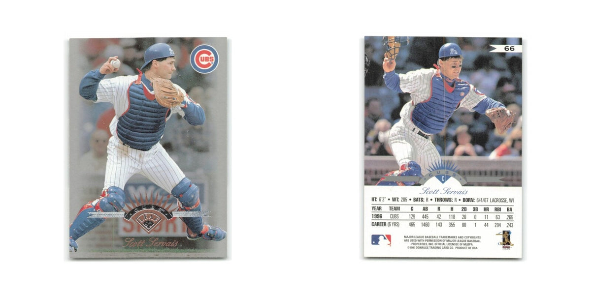 Scott Servais 1997 Leaf #66 Chicago Cubs Baseball Card NM