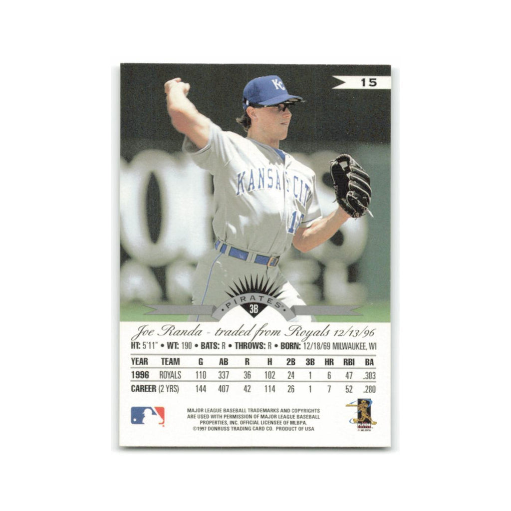 Joe Randa 1997 Leaf #15 Pittsburgh Pirates Baseball Card NM
