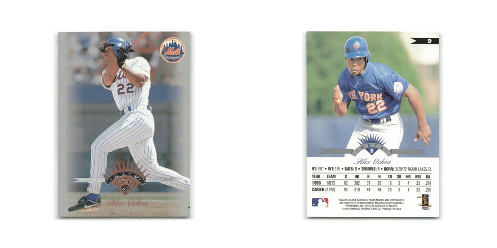 Alex Ochoa 1997 Leaf #9 New York Mets Baseball Card NM