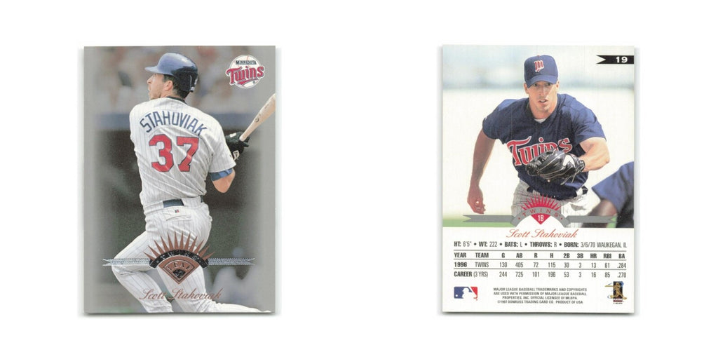 Scott Stahoviak 1997 Leaf #19 Minnesota Twins Baseball Card NM