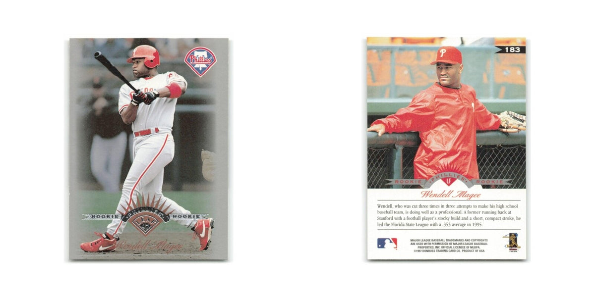 Wendell Magee Rookie 1997 Leaf #183 Philadelphia Phillies Baseball Card NM