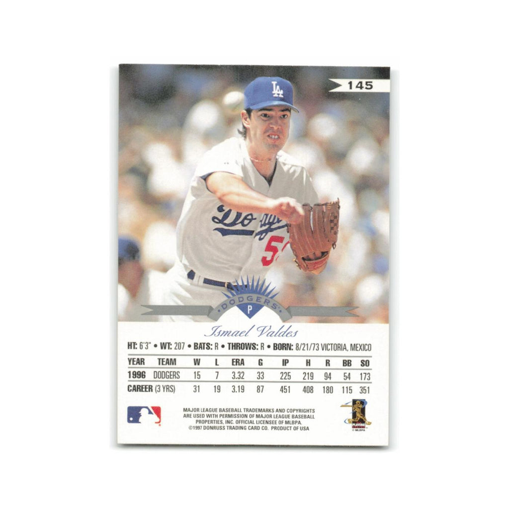 Ismael Valdes 1997 Leaf #145 Los Angeles Dodgers Baseball Card NM