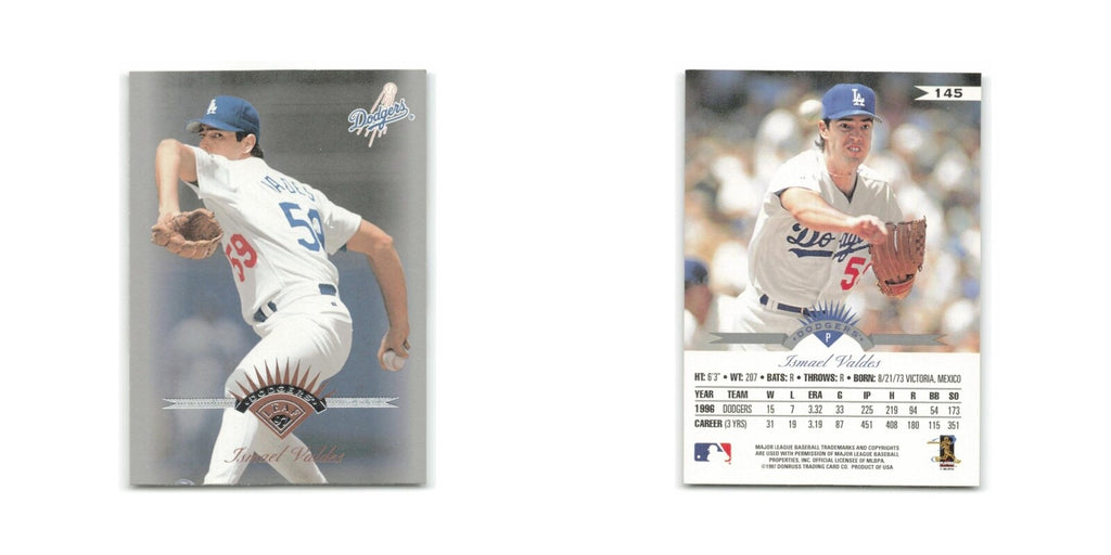 Ismael Valdes 1997 Leaf #145 Los Angeles Dodgers Baseball Card NM