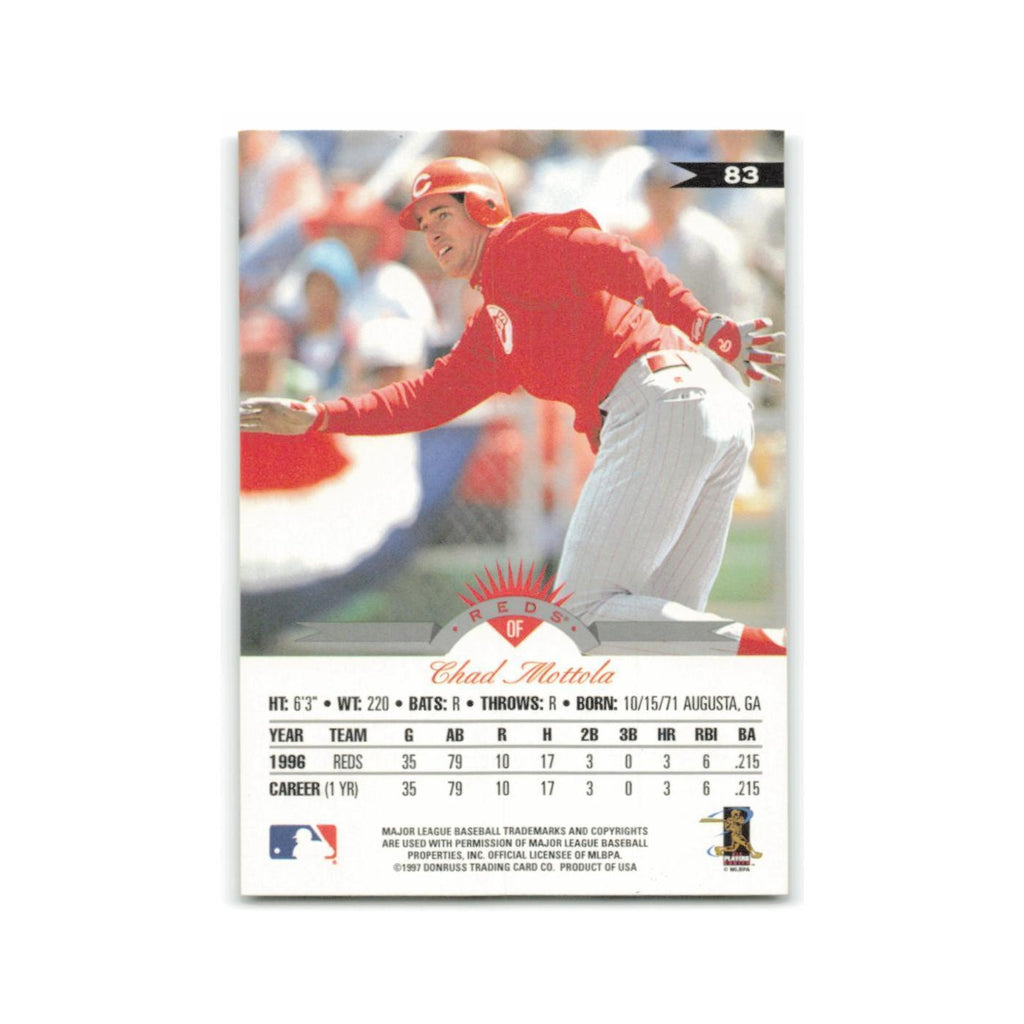 Chad Mottola 1997 Leaf #83 Cincinnati Reds Baseball Card NM