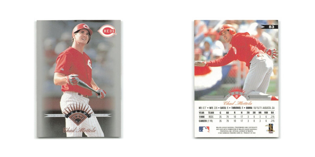 Chad Mottola 1997 Leaf #83 Cincinnati Reds Baseball Card NM