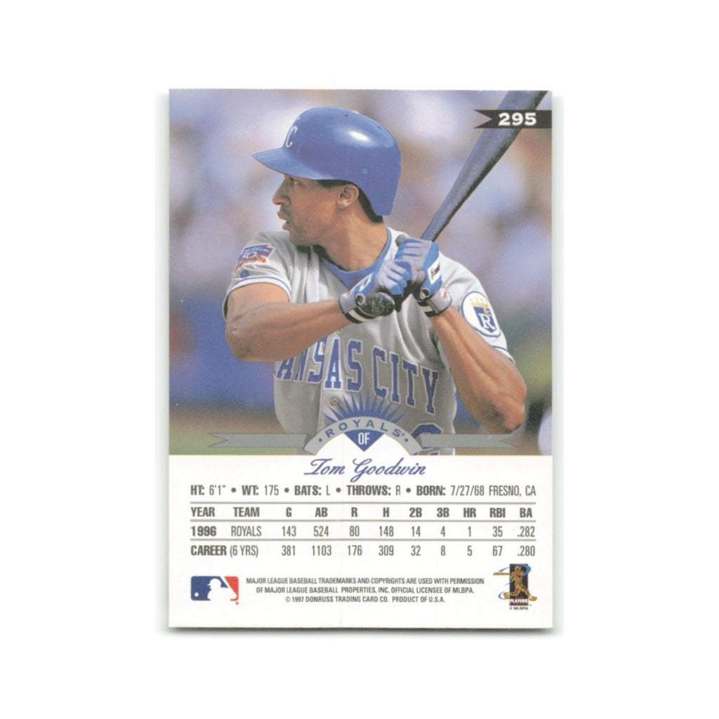 Tom Goodwin 1997 Leaf #295 Kansas City Royals Baseball Card NM