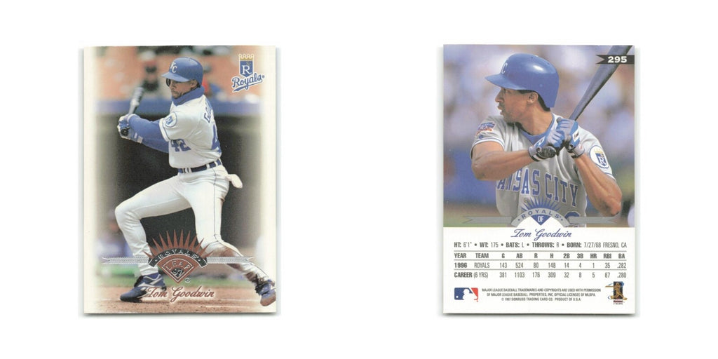 Tom Goodwin 1997 Leaf #295 Kansas City Royals Baseball Card NM