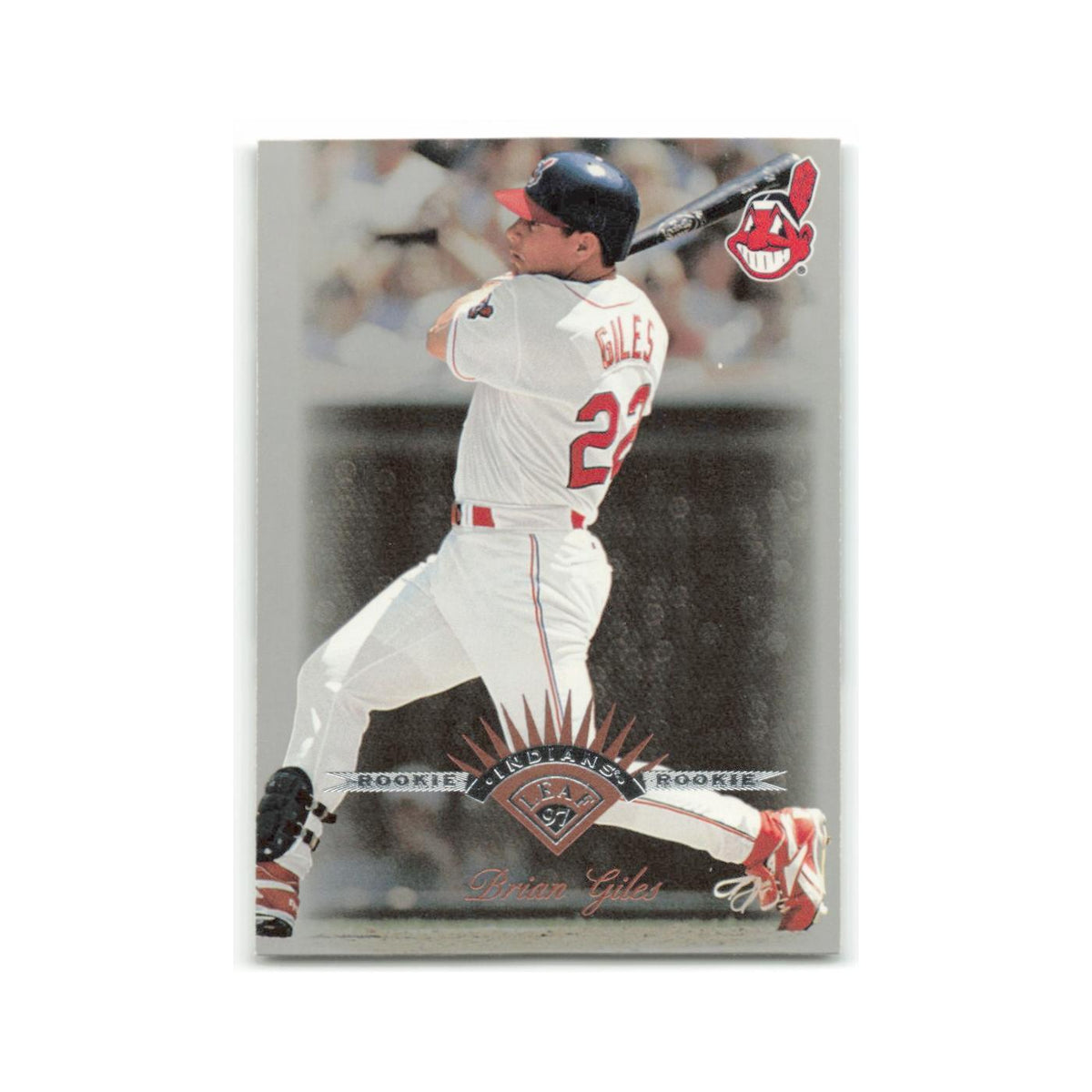 Brian Giles Rookie 1997 Leaf #173 Cleveland Indians Baseball Card NM