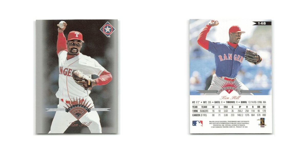 Ken Hill 1997 Leaf #148 Texas Rangers Baseball Card NM