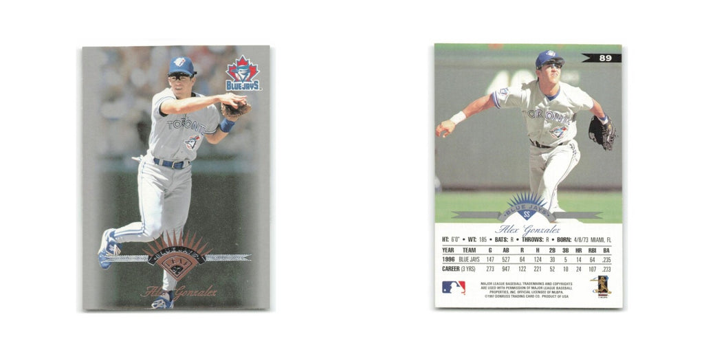 Alex Gonzalez 1997 Leaf #89 Toronto Blue Jays Baseball Card NM