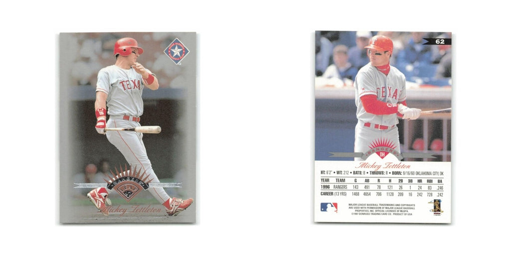 Mickey Tettleton 1997 Leaf #62 Texas Rangers Baseball Card NM
