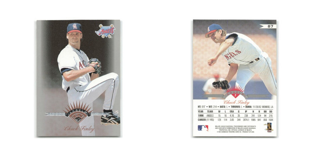 Chuck Finley 1997 Leaf #87 Anaheim Angels Baseball Card NM