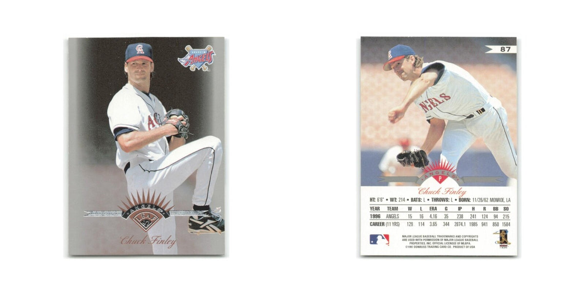 Chuck Finley 1997 Leaf #87 Anaheim Angels Baseball Card NM