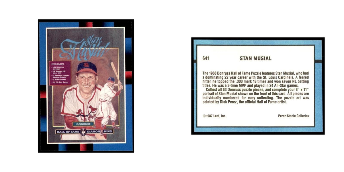 1988 Donruss Stan Musial Baseball Cards #641