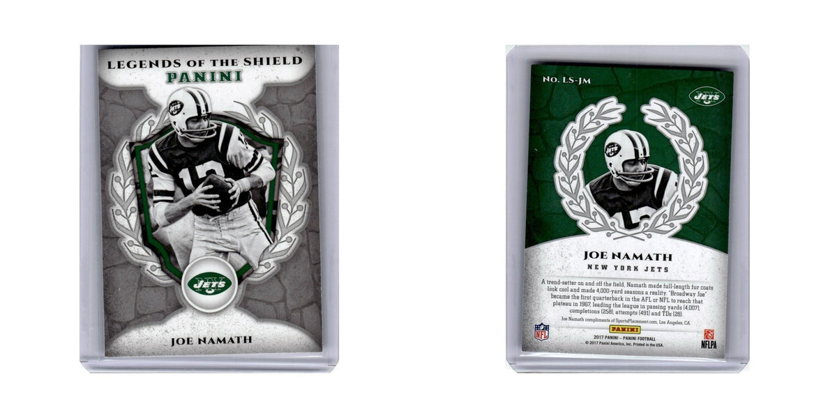 Joe Namath 2017 Panini Legends of the Shield #LS-JM New York Jets NM
