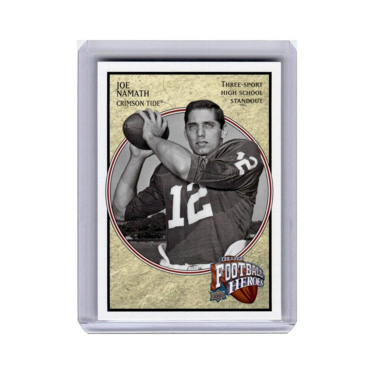 Joe Namath 2013 Upper Deck Football Heroes #JN-2 Alabama Crimson Tide NM