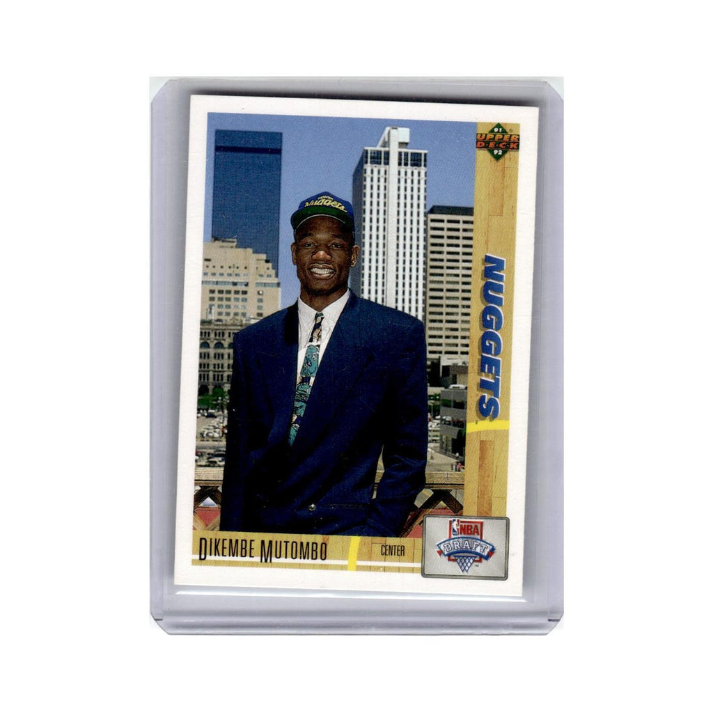 Dikembe Mutombo Rookie 1991 Upper Deck #3 Basketball Card NM