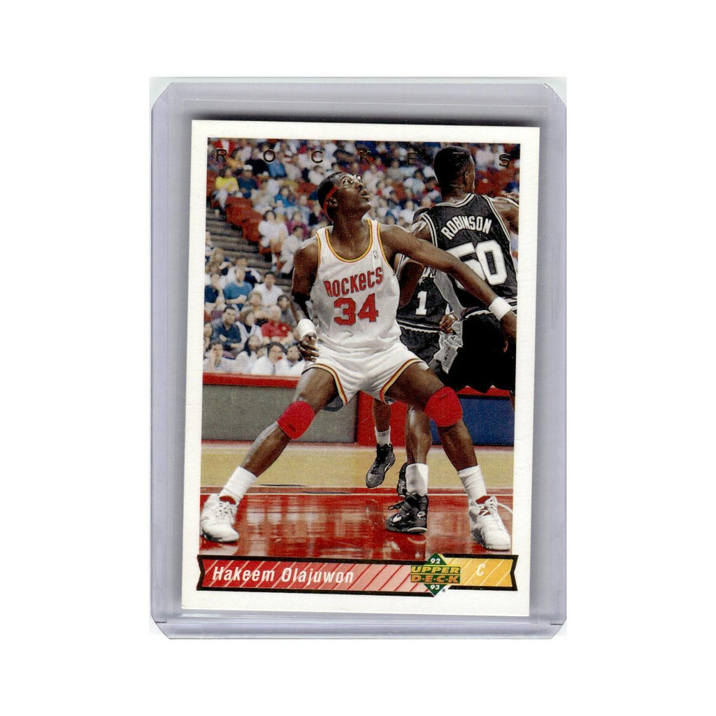 Hakeem Olajuwon 1992 Upper Deck #136 Basketball Card NM
